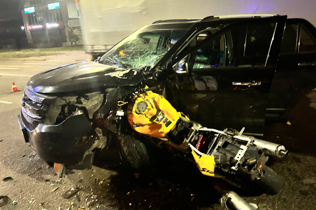 В Улан–Удэ с столкновении с автомобилем погиб мотоциклист
