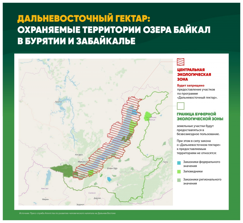 Дальневосточный гектар в бурятии карта