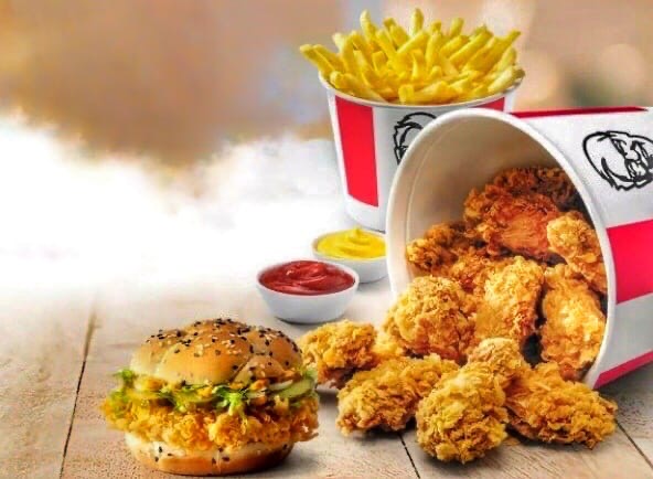 -  KFC:  "-!"  "  "